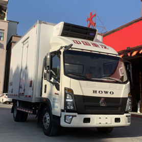 中国重汽HOWO 统帅 150马力 4X2 4.1米冷藏车(国六)